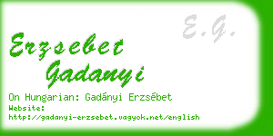 erzsebet gadanyi business card