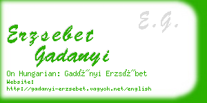 erzsebet gadanyi business card